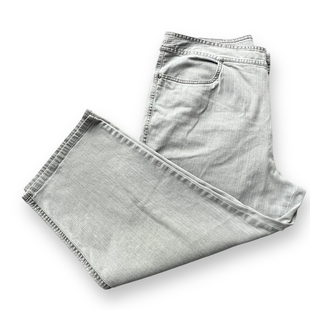 ADDITIONS by Chico’s High Rise Straight Leg Denim Crops Grey Size 16 (Chicos 3)